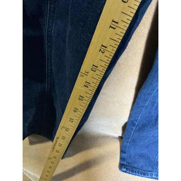 Universal Thread Denim Jumpsuit Sleeveless Full Zip Dark Wash Women's Size 16 - Picture 6 of 12